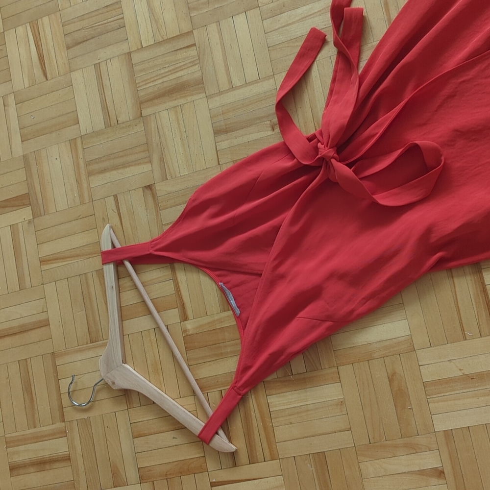 Everlane - Orange Midi Dress - Picture 3 of 5
